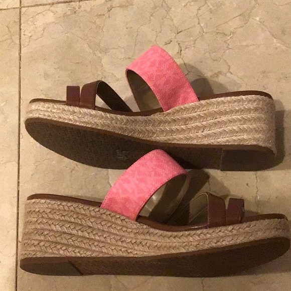 Michael Kors Sidney Espadrille Wedge Sandals Women’s US 9.5 - Picture 4 of 7